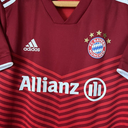 BAYERN MUNICH JERSEY 2021/2022 HOME MEDIUM MENS FOOTBALL SHIRT GR0503 ADIDAS