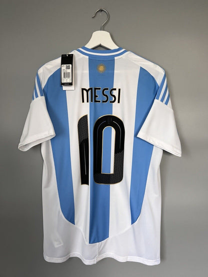 Messi Argentina Jersey 2024 Home Soccer Shirt IP8409 Adidas Mens Size M