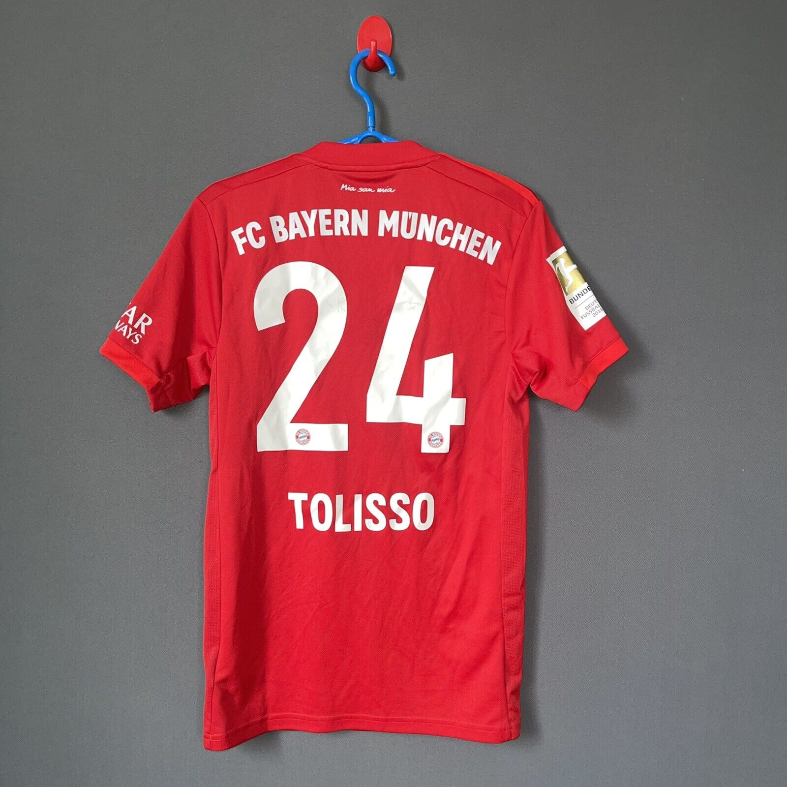 Tolisso Bayern Munich Jersey 2020 Home Sz XS Mens Football Soccer Adidas DW7410
