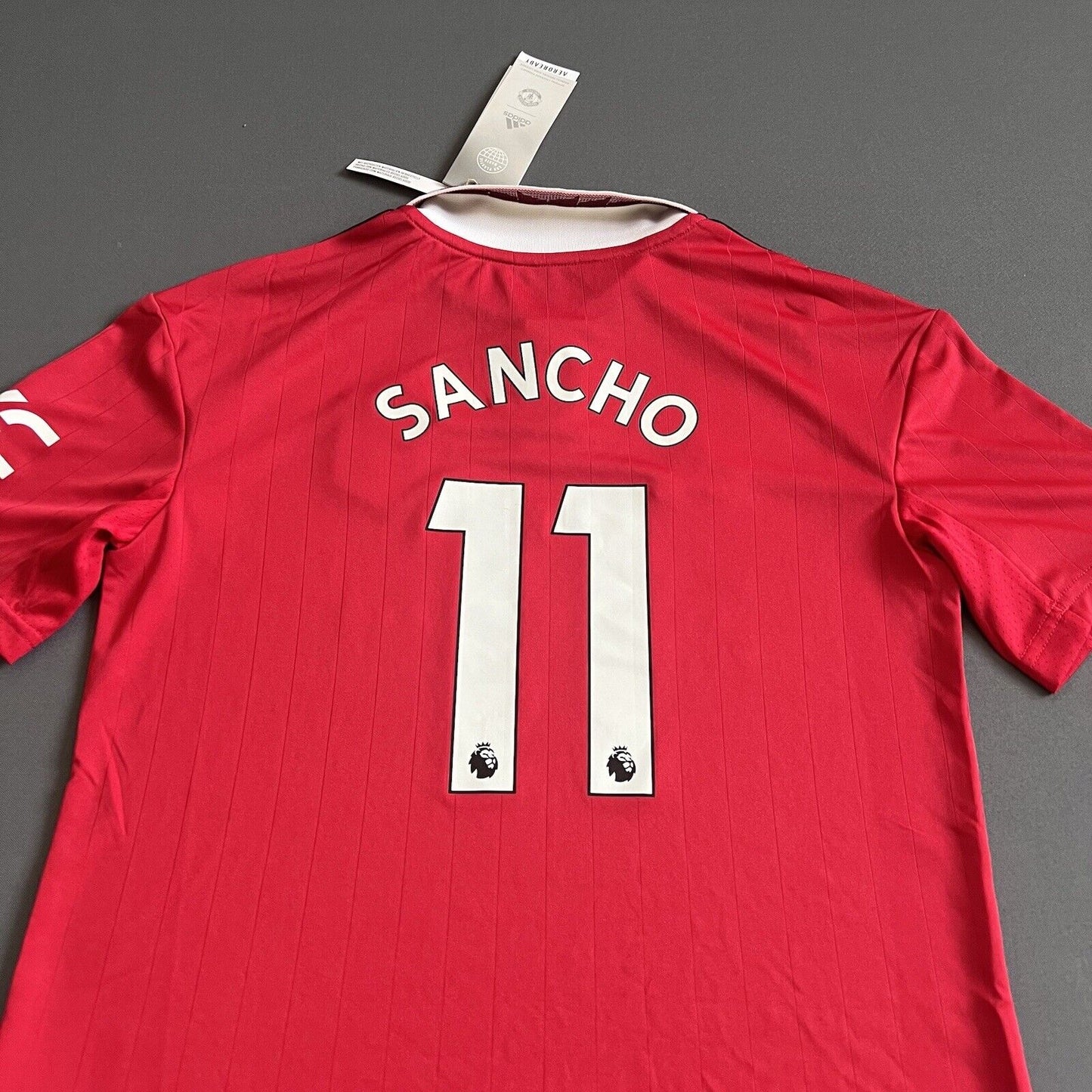 Sancho Manchester United Jersey 22-23 Home Size M Boys Adidas Football Shirt