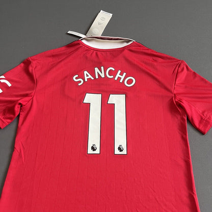 Sancho Manchester United Jersey 22-23 Home Size M Boys Adidas Football Shirt
