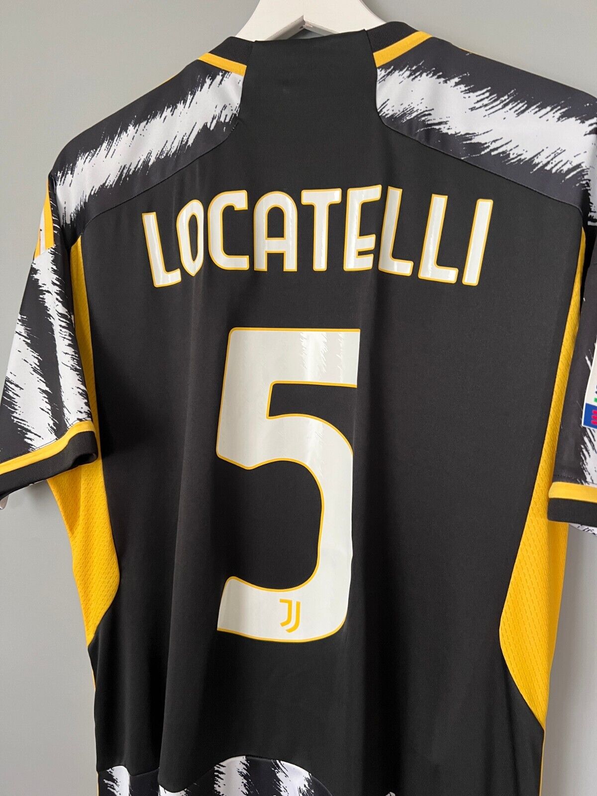 Locatelli Juventus Jersey 23/24 Away Football Soccer Shirt Adidas Mens Size L