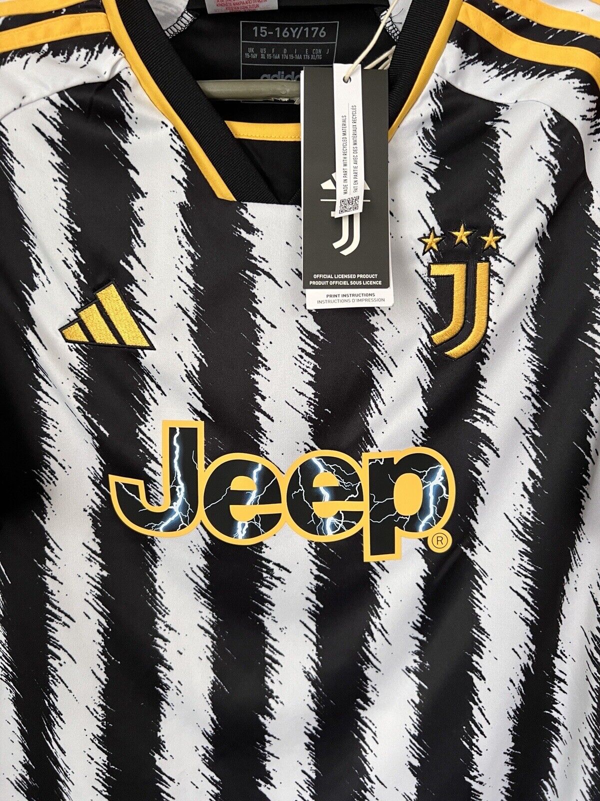 Fagioli Juventus Jersey 23/24 Away Soccer Shirt Adidas IB0490 Boys Size XL