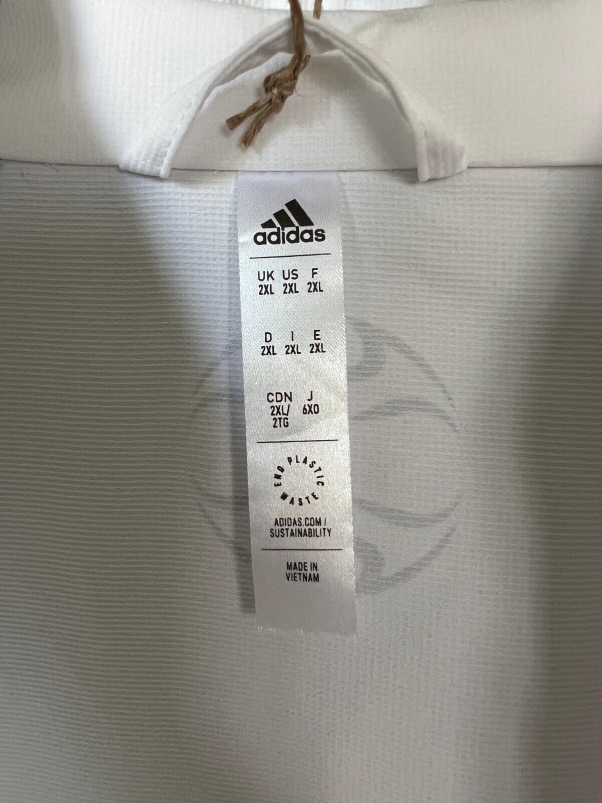 Real Madrid Teamgeist Jacket 2006x2021 White Soccer Adidas HA2537 Mens Size XXL