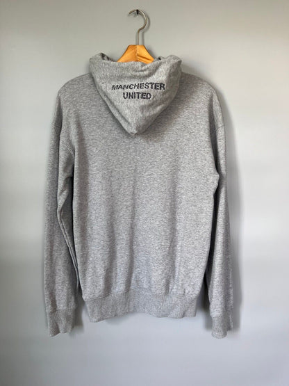 Manchester United Hoodie Gray FR3869 Adidas Football Soccer Mens Size S