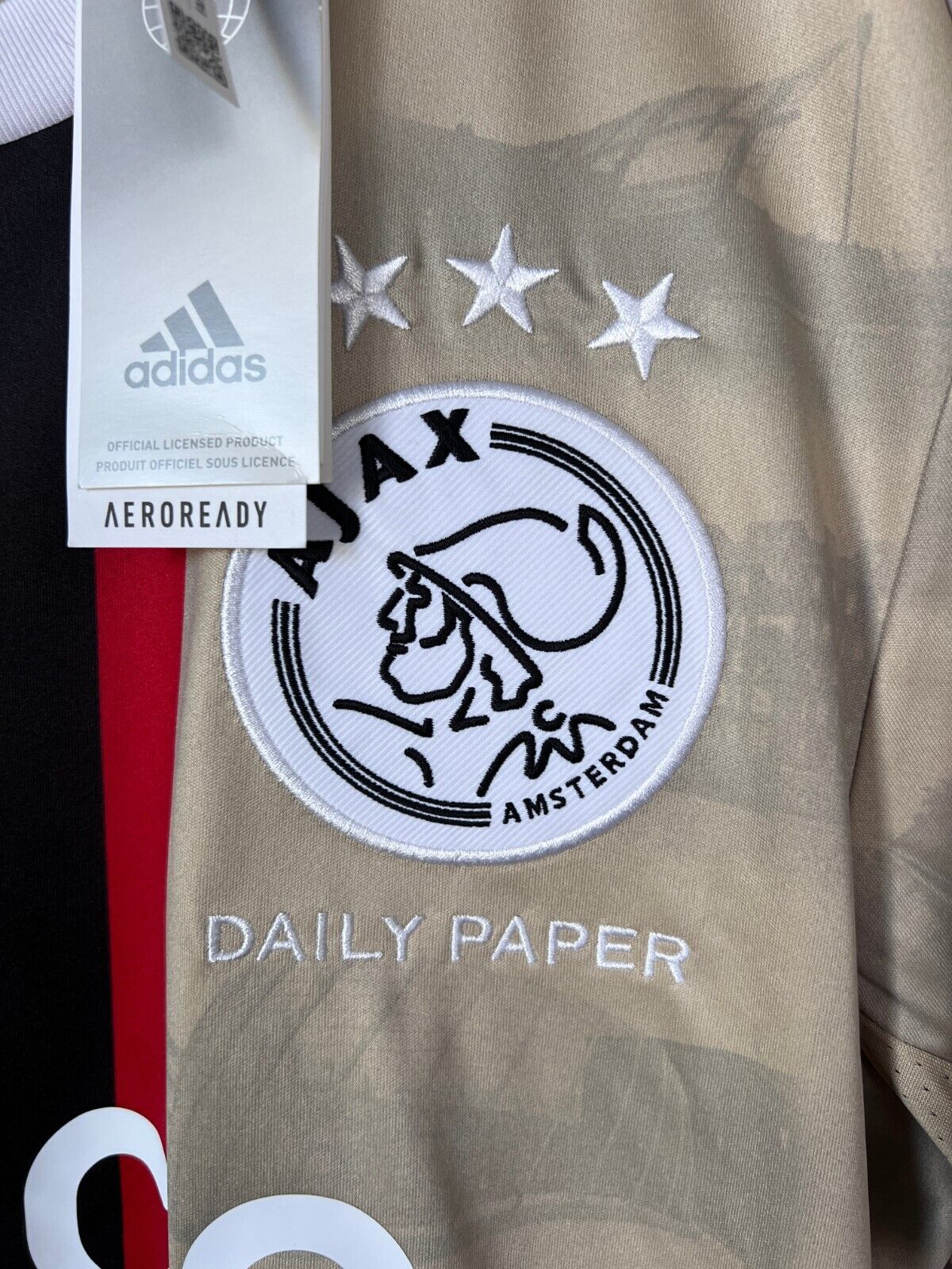 Ajax x Daily Paper 22/23 Third Jersey Soccer Shirt Adidas HG1393 Mens Size M