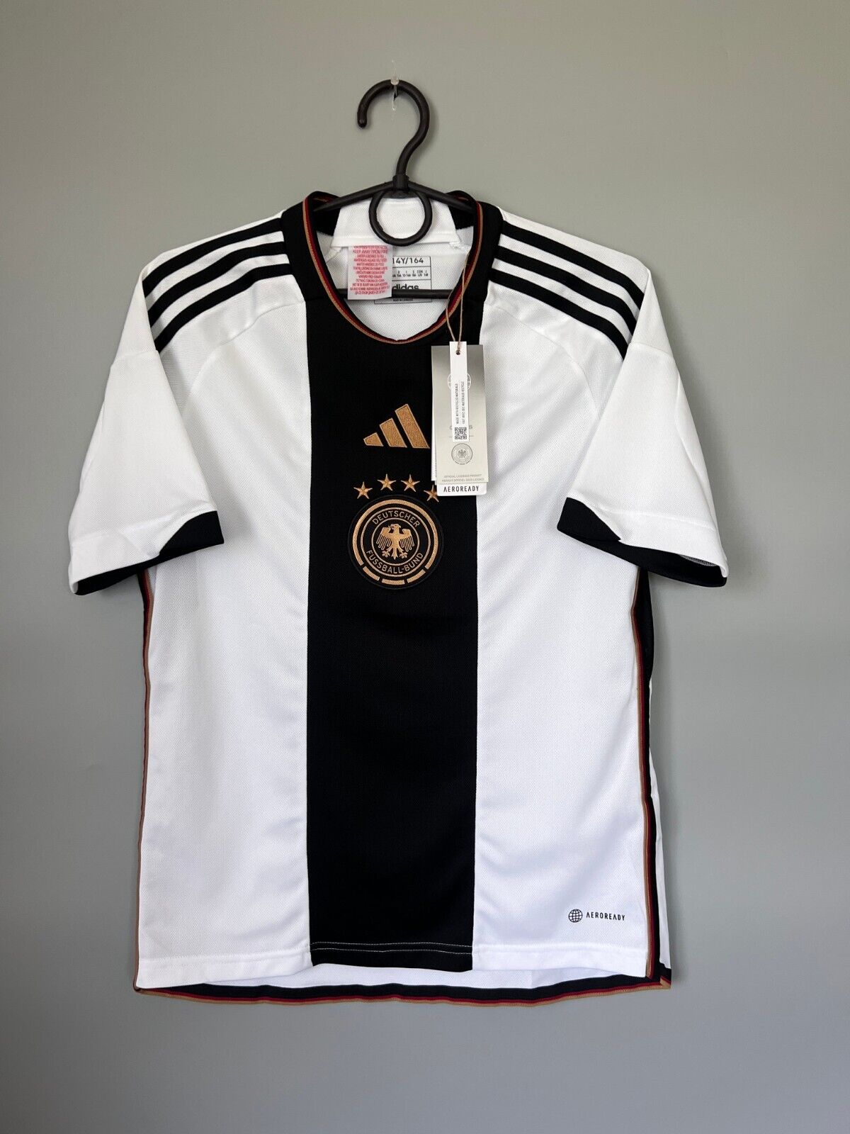 Germany Jersey 2023 Home Soccer Football Shirt Adidas HF1467 Boys Size L