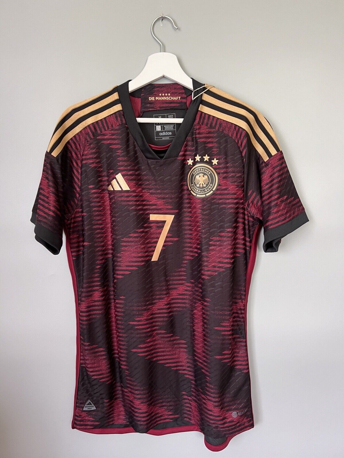 Havertz Germany Jersey 23 Away Authentic Size M Men Football Shirt HF1695 Adidas