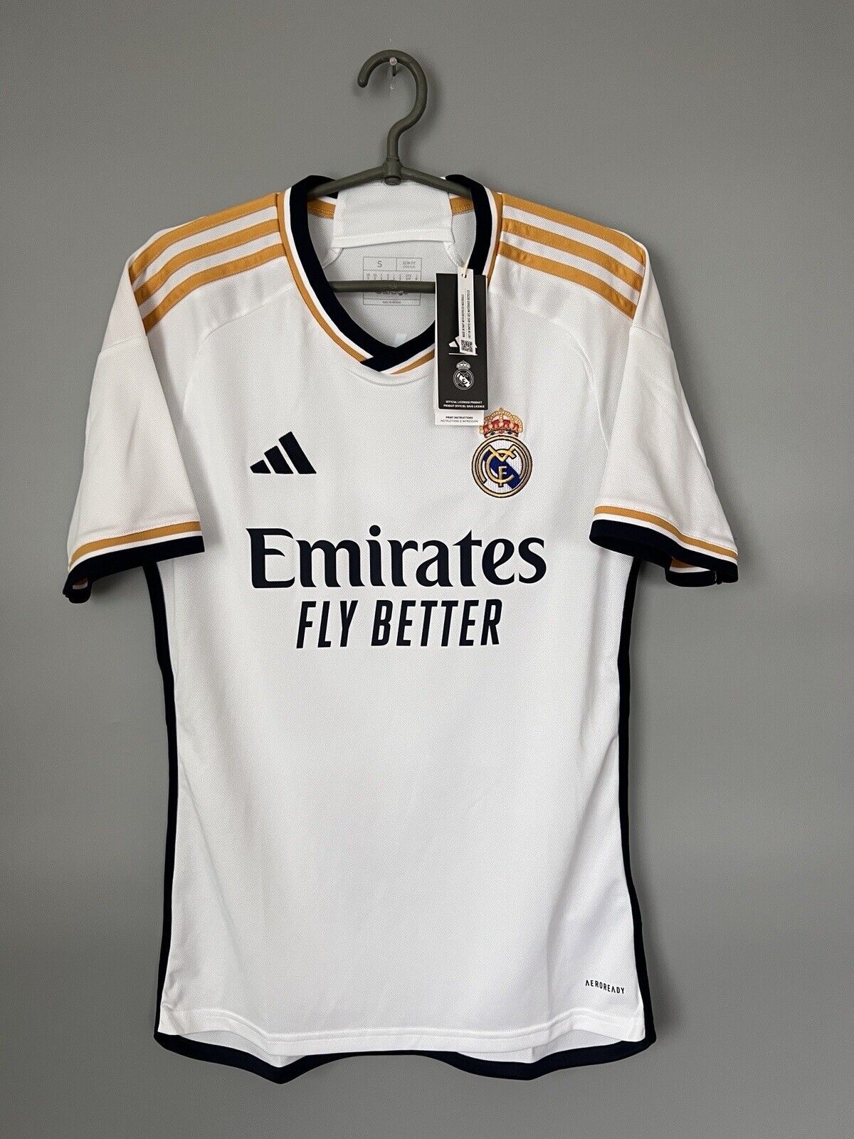 Camavinga Real Madrid Jersey 23/24 Home Mens Soccer Shirt HR3796 Adidas Size S