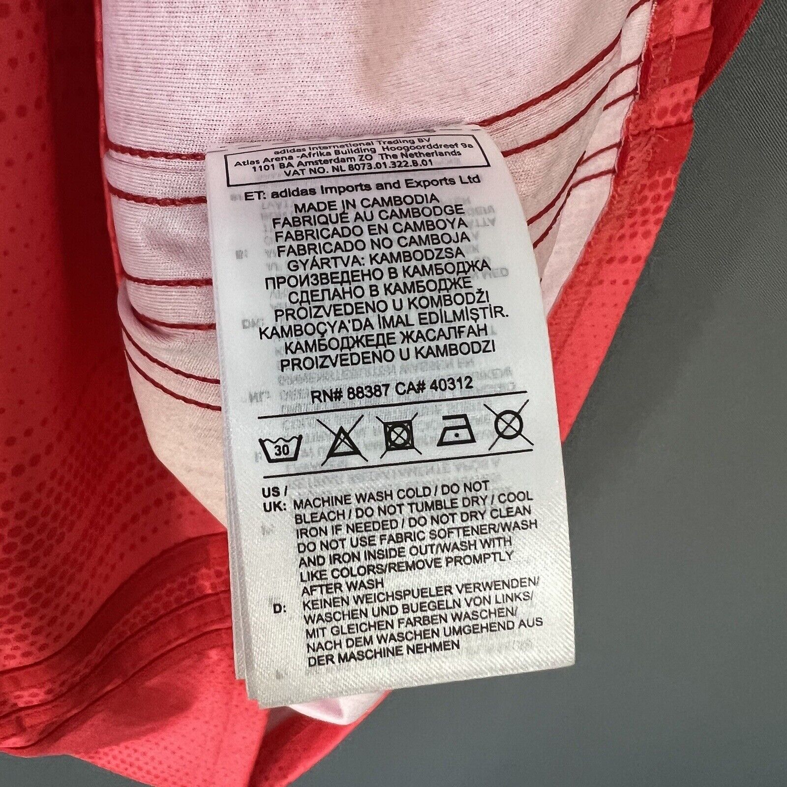 Ramos Real Madrid Jersey 2018-19 Third Small Mens Soccer Shirt DP5445 Adidas