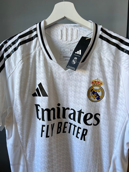 Real Madrid Jersey 24/25 Home Player Issue Soccer Shirt IX8095 Adidas Sz Large