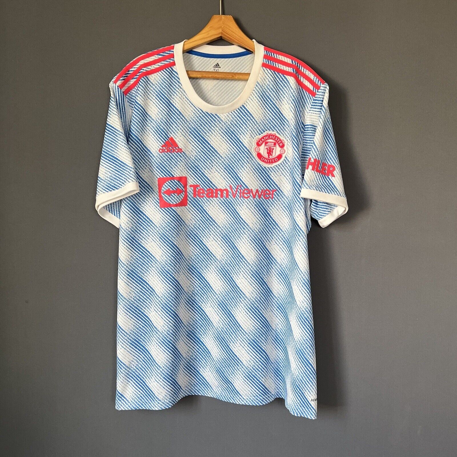 Manchester United Jersey 2021/22 Away XXXL Mens Adidas GM4621 Soccer Shirt