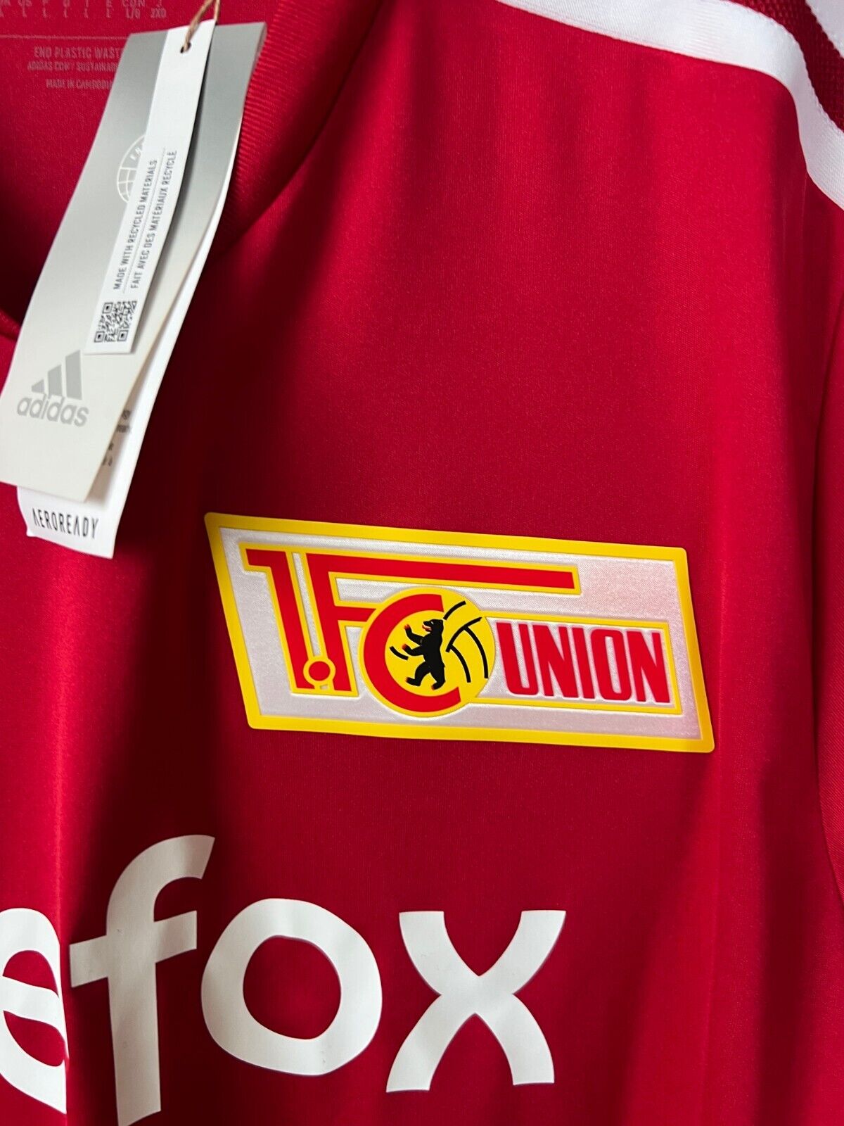 1. FC Union Berlin Jersey Training Soccer Football Shirt Adidas Size L Mens