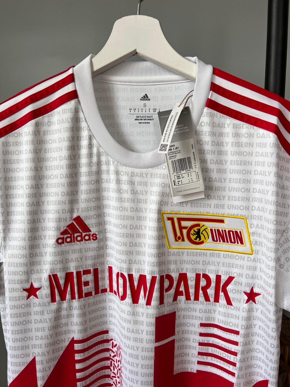 1. FC Union Berlin Jersey 22/23 Fourth Soccer Football Shirt Adidas Mens Size S