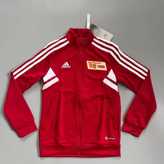 1. FC Union Berlin Jacket Condivo 22 Red Football Soccer Adidas Boys Size S