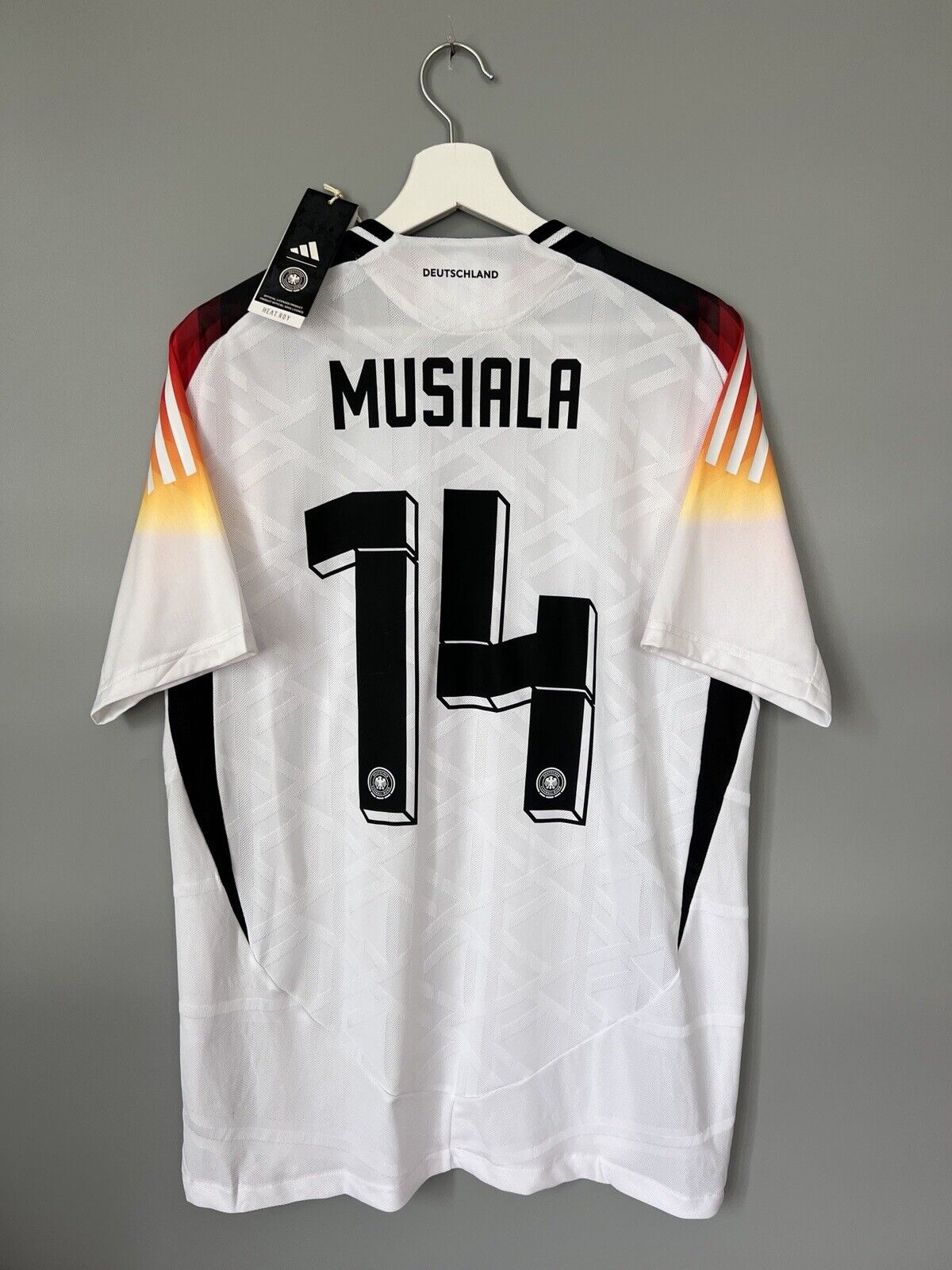 Musiala Germany Jersey 2024 Home HEAT.RDY Soccer Shirt Adidas IZ1620 Mens Size L