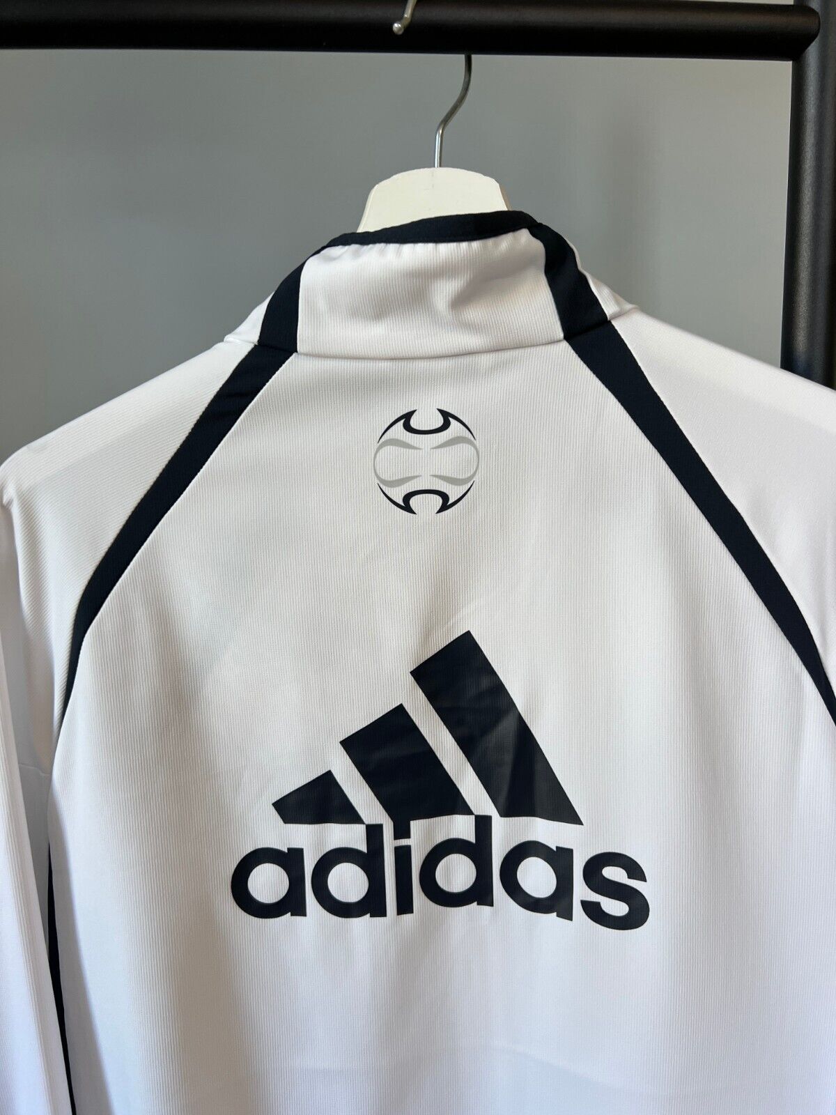 Real Madrid Teamgeist Jacket 2006 x 2021 White Soccer Adidas HA2537 Mens Size M