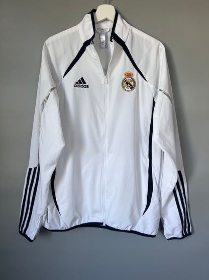 Real Madrid Jacket Teamgeist 2006x2021 White Soccer Adidas HA2537 Mens Size M