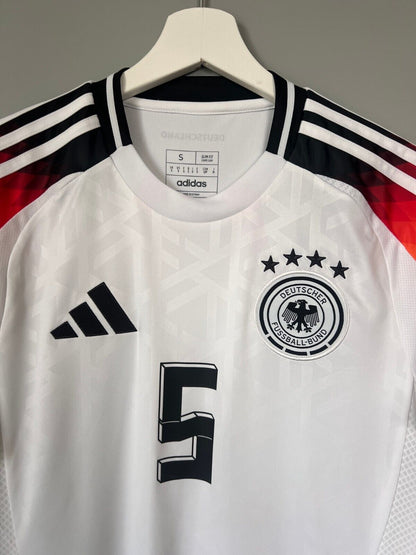 Germany Jersey 2024 Home Soccer Football Shirt Adidas IP8139 Mens Size S