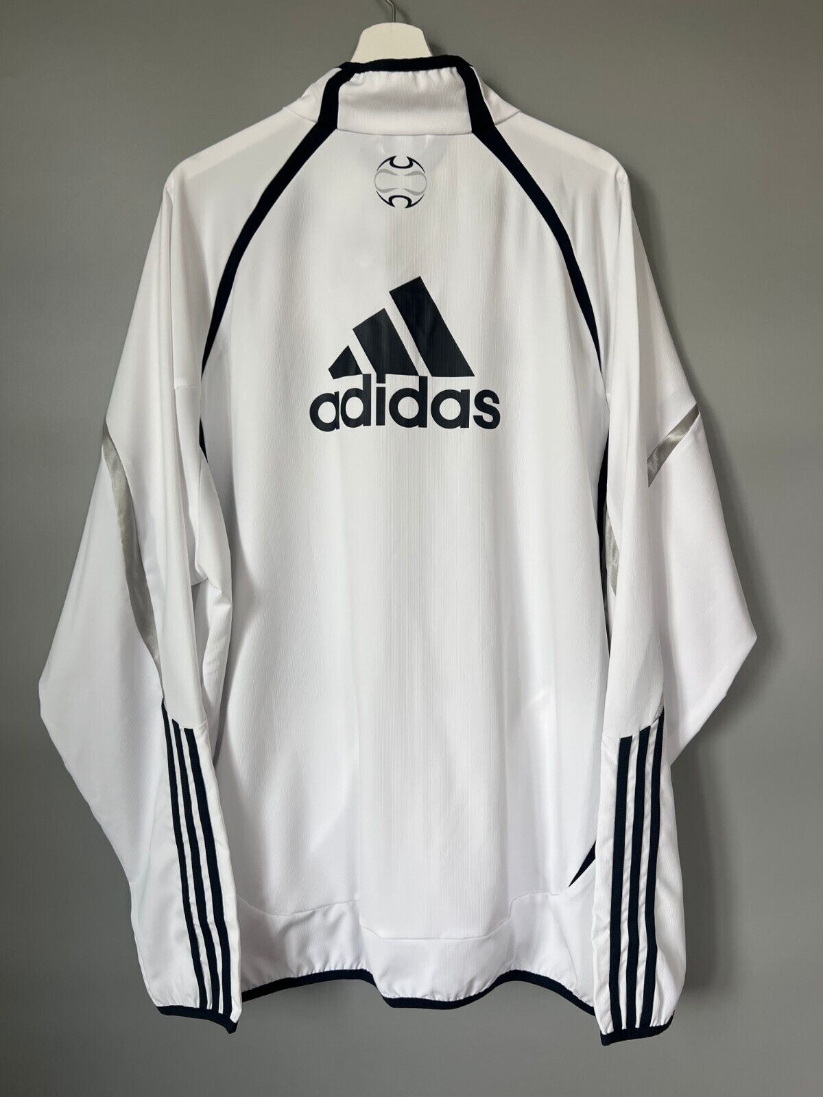 Real Madrid Teamgeist Jacket 2006x2021 White Soccer Adidas HA2537 Mens Size XXL