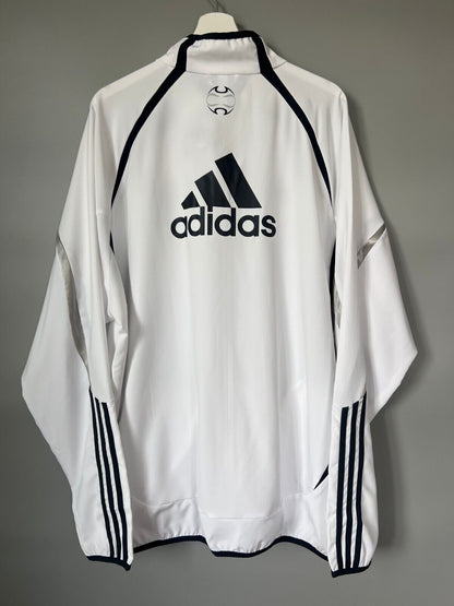 Real Madrid Teamgeist Jacket 2006x2021 White Soccer Adidas HA2537 Mens Size XXL