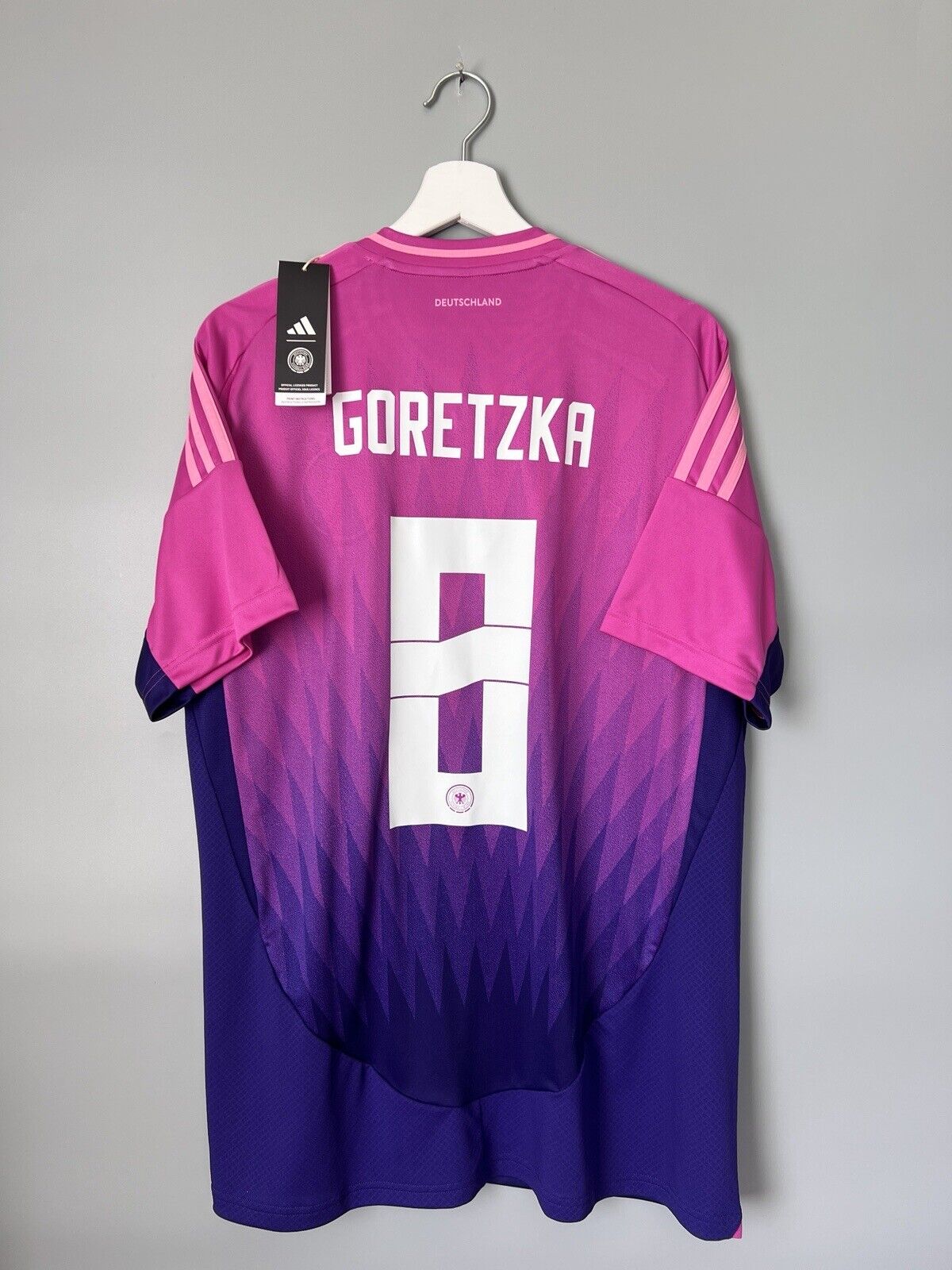 Goretzka Germany Jersey 2024 Away Soccer Shirt Adidas IP8158 Mens Size XL
