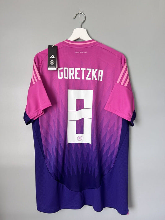 Goretzka Germany Jersey 2024 Away Soccer Shirt Adidas IP8158 Mens Size XL