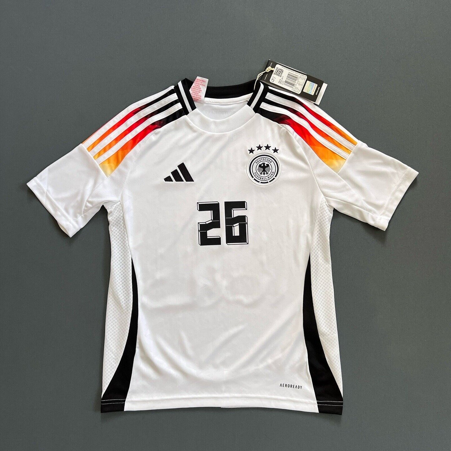 Undav Germany Jersey 2024 Home Soccer Football Adidas DFB IP6130 Boys Size M