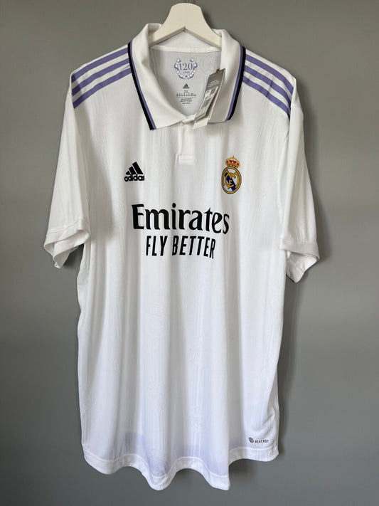 Real Madrid Jersey 22/23 Home Authentic Soccer Shirt HF0292 Adidas Mens Size XXL