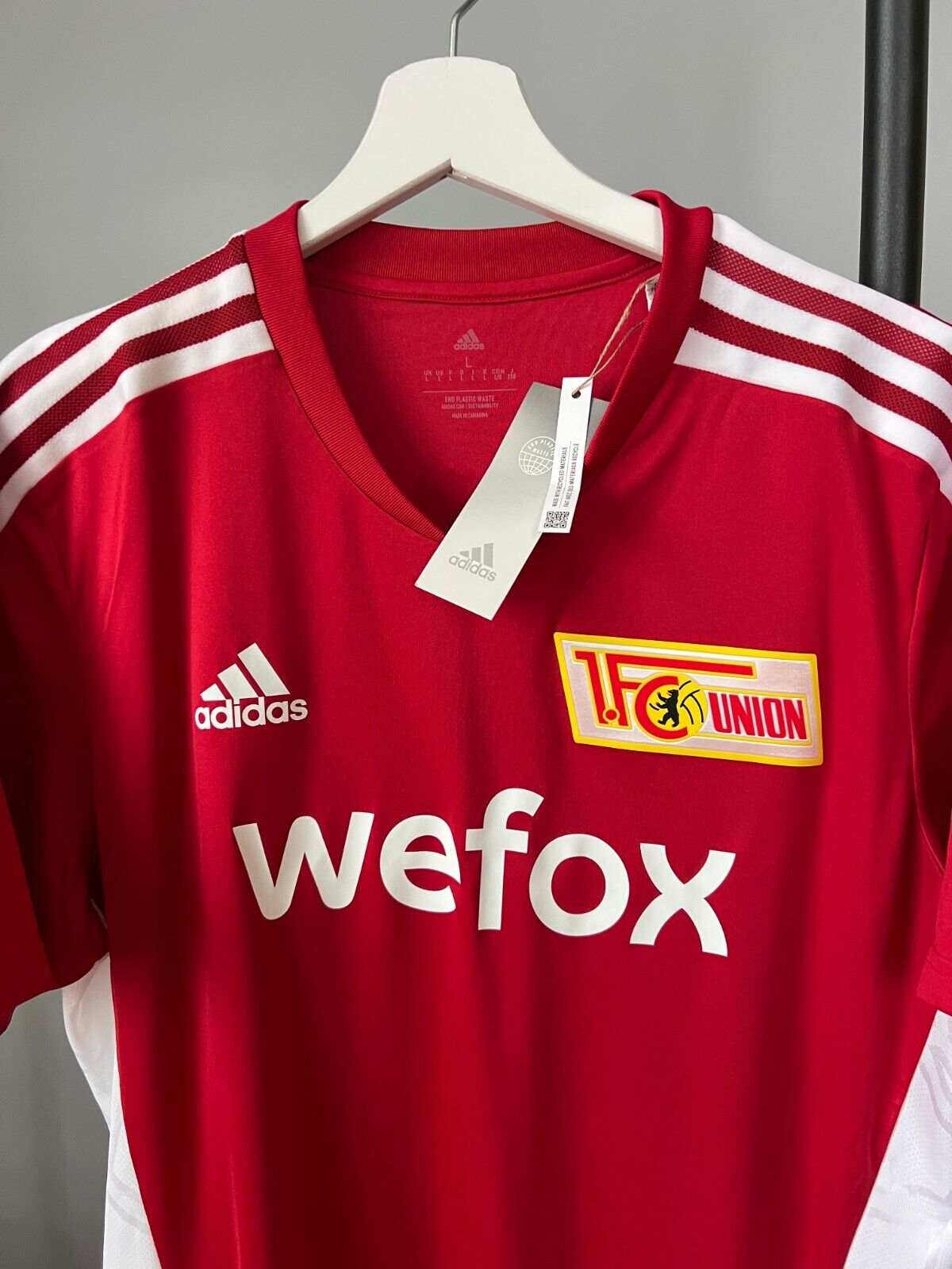1. FC Union Berlin Jersey Training Soccer Football Shirt Adidas Mens Size L