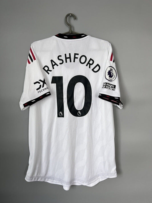 Rashford Manchester United Jersey 22/23 Away Mens Soccer Shirt Adidas Size XL