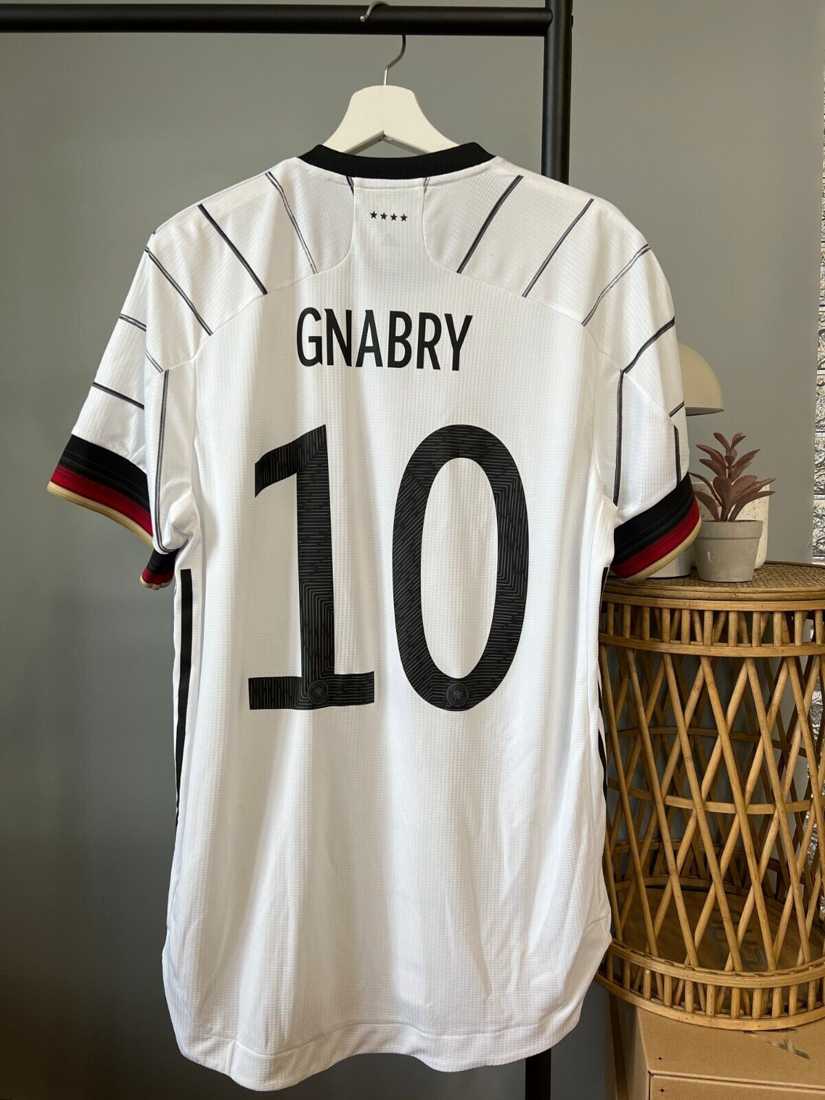 Gnabry Germany Jersey 2020 Home Authentic Football Shirt Adidas EH6104 Mens Sz L