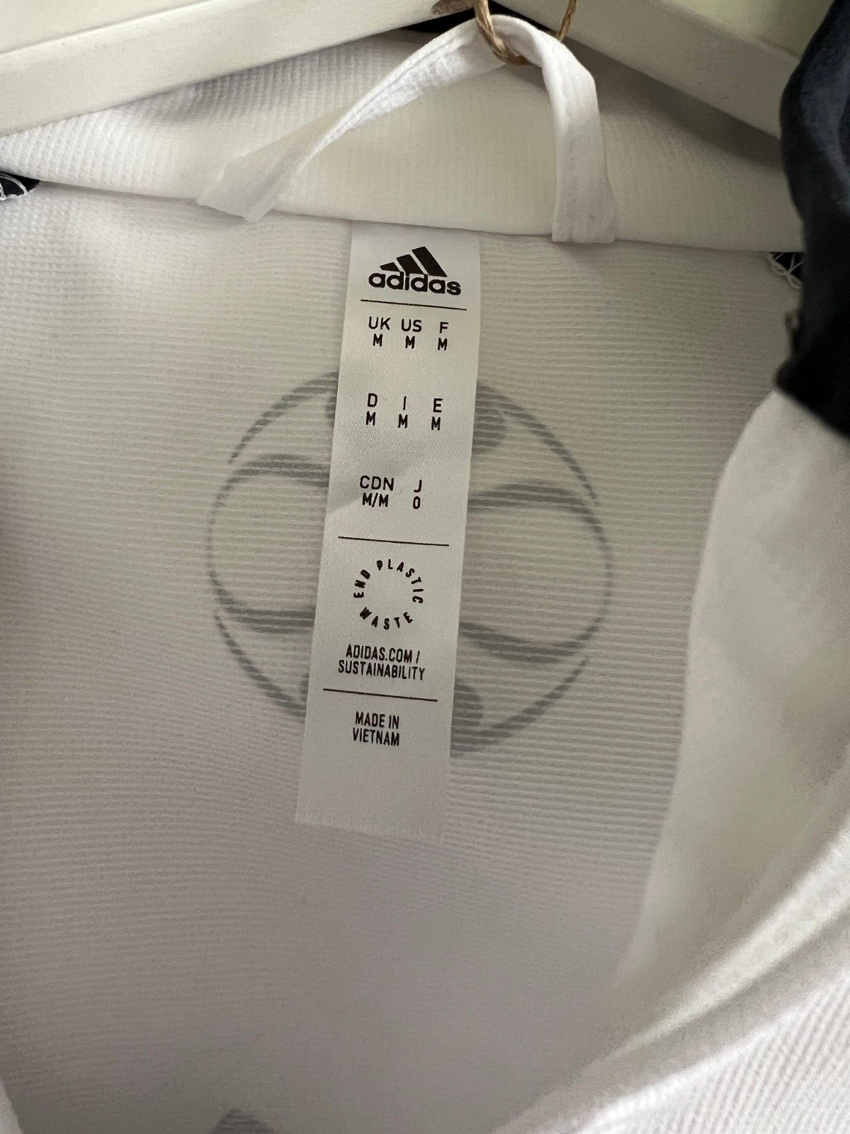 Real Madrid Teamgeist Jacket 2006 x 2021 White Soccer Adidas HA2537 Mens Size M