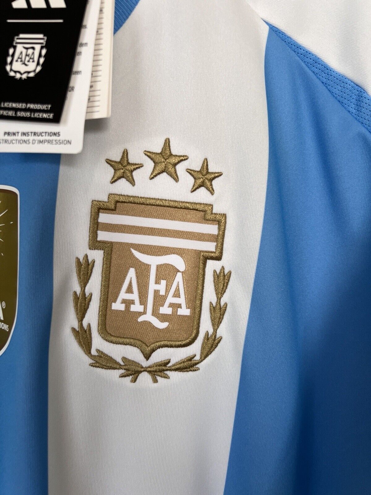 Argentina Jersey 2024 Home Soccer Shirt IP8409 Adidas Mens Size XL