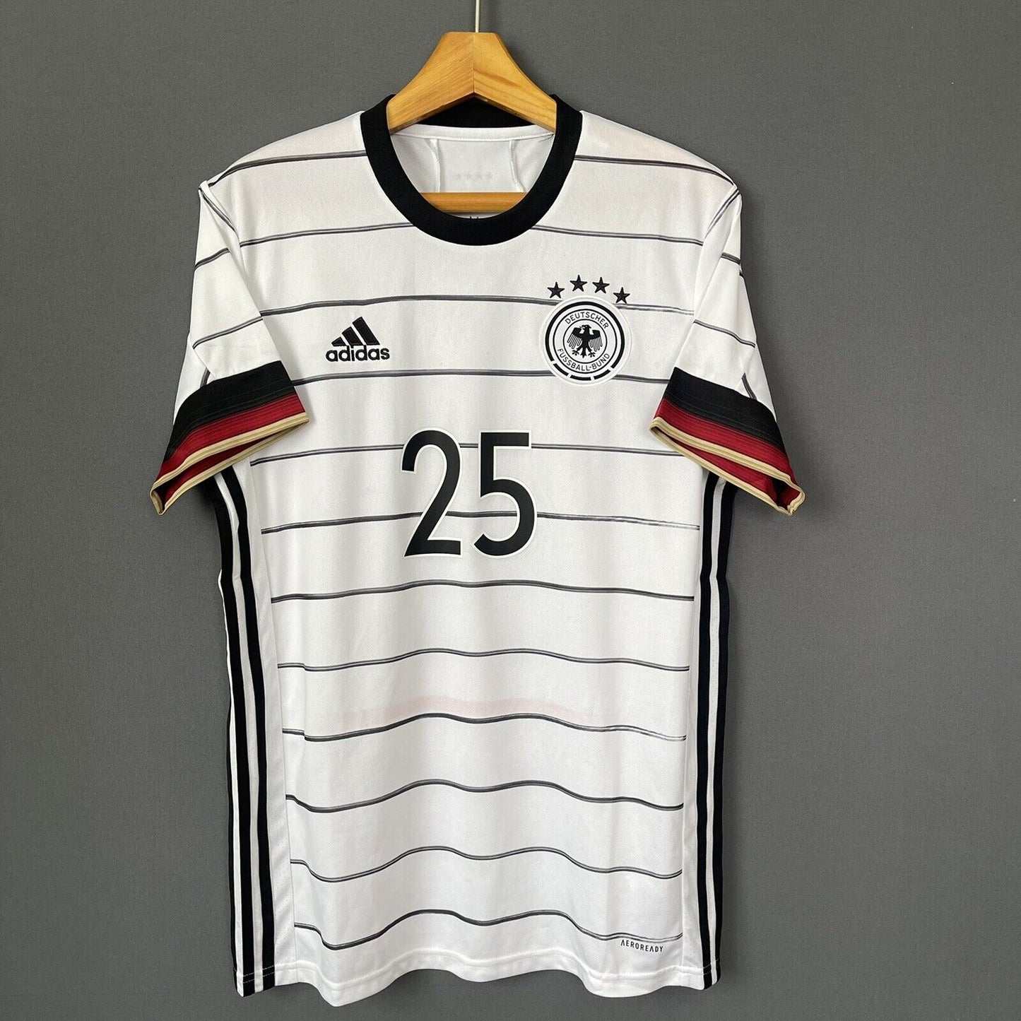 MULLER GERMANY JERSEY 2021 HOME MEDIUM MENS FOOTBALL SOCCER SHIRT ADIDAS EH6105