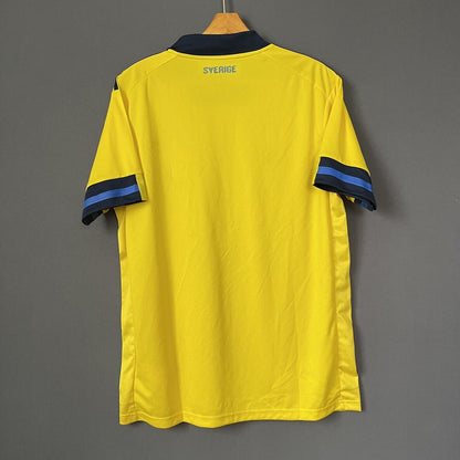SWEDEN TEAM JERSEY 2021 HOME SIZE L MENS FOOTBALL SOCCER SHIRT ADIDAS [FH7620]