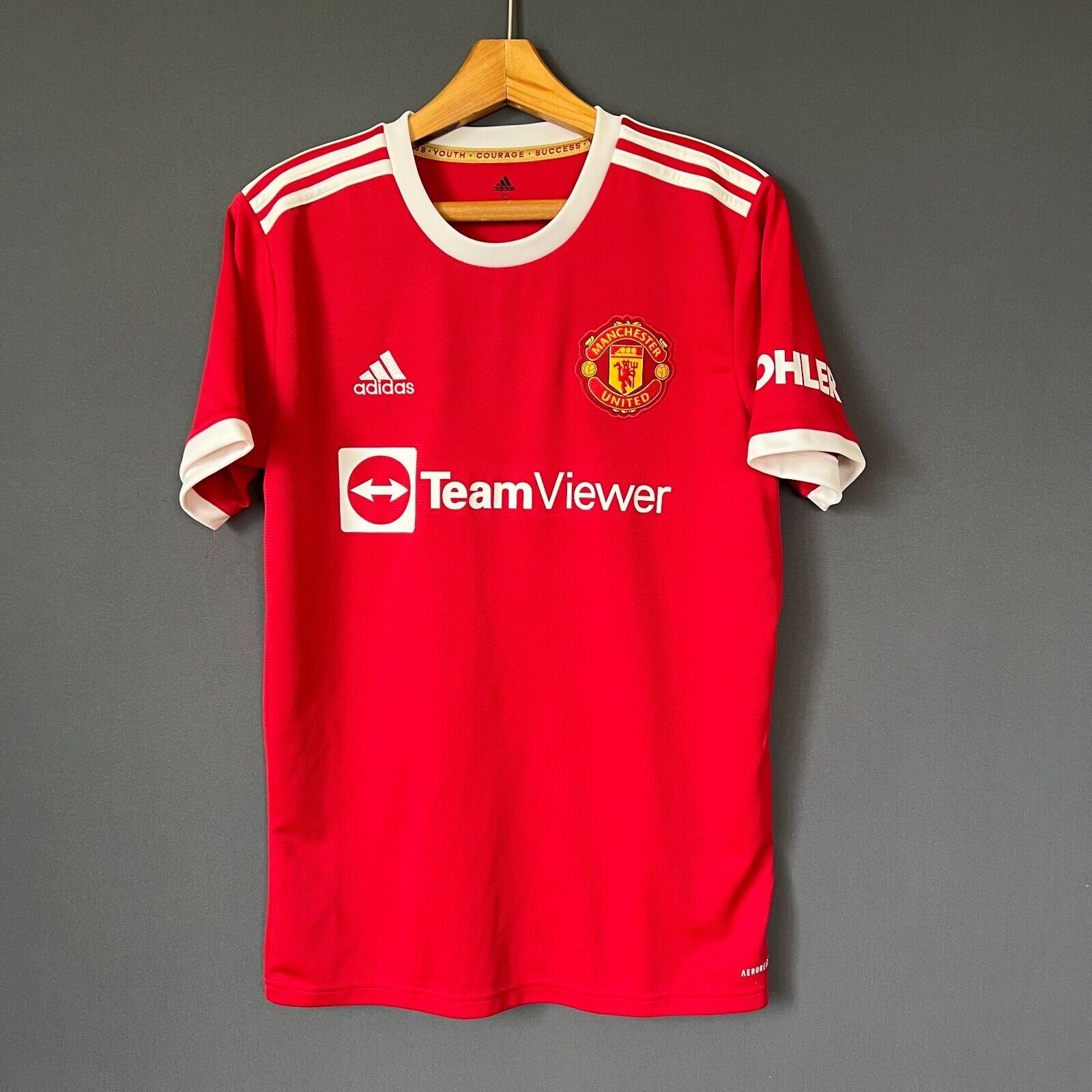 Manchester United Jersey 2021 2022 Home Size S Mens Soccer Shirt H31447 Adidas
