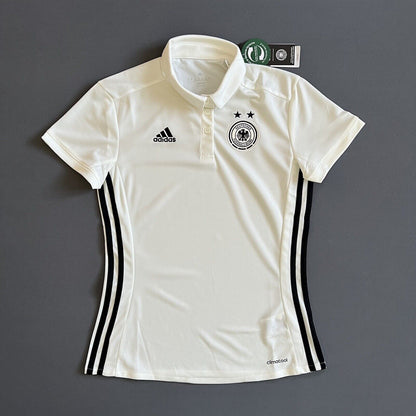 Germany Jersey Training Polo Women Football Soccer Shirt Size XS Adidas BNWT
