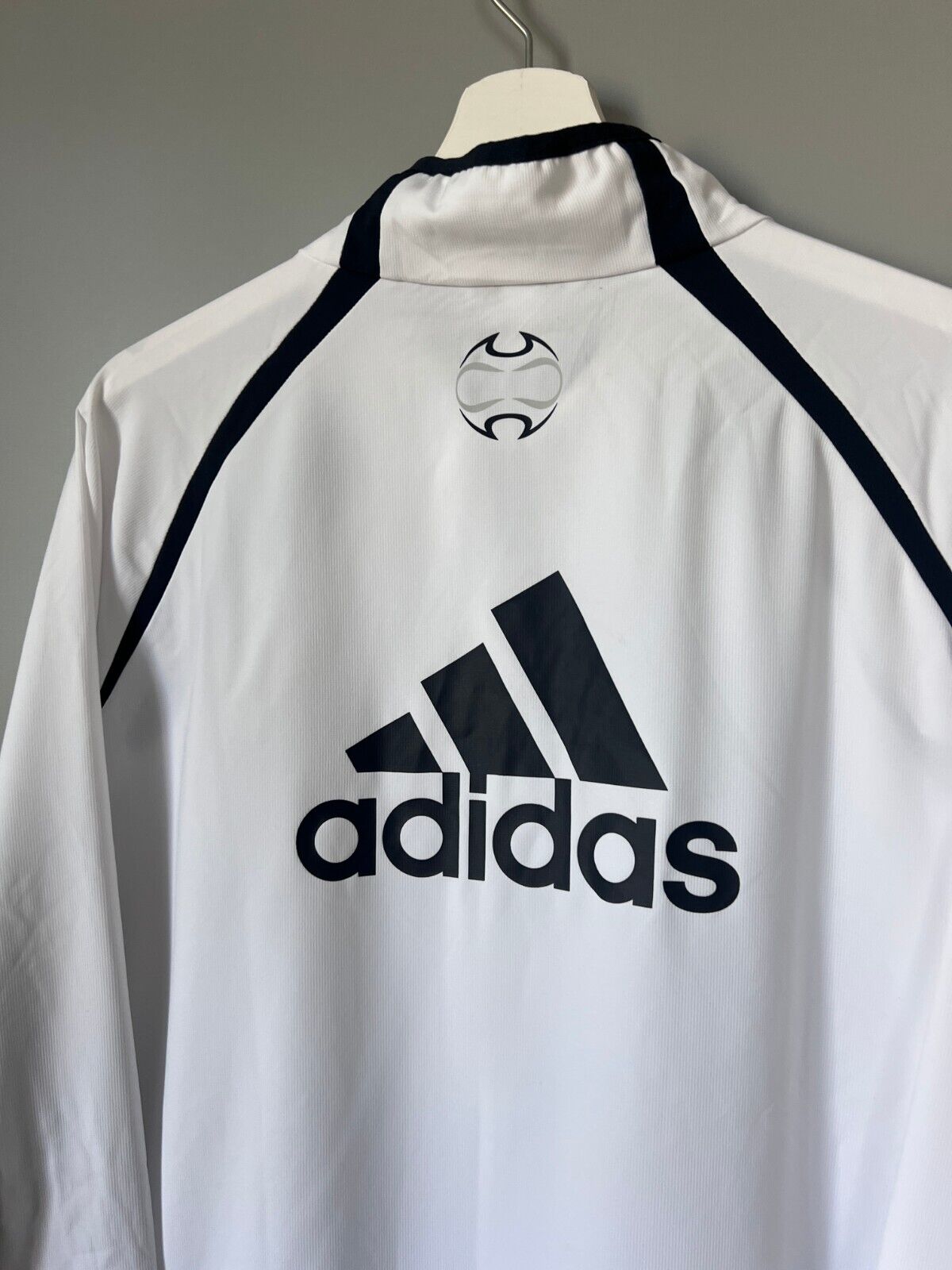 Real Madrid Teamgeist Jacket 2006x2021 White Soccer Adidas HA2537 Mens Size XXL