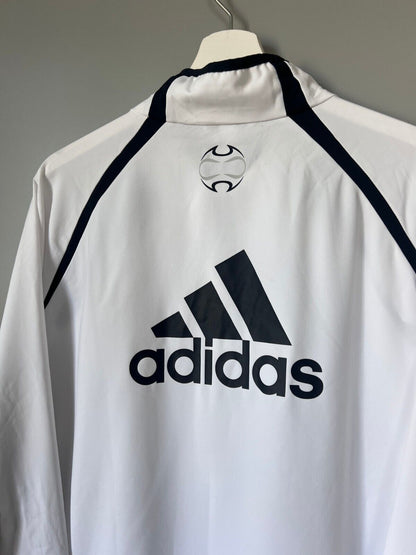 Real Madrid Teamgeist Jacket 2006x2021 White Soccer Adidas HA2537 Mens Size XXL
