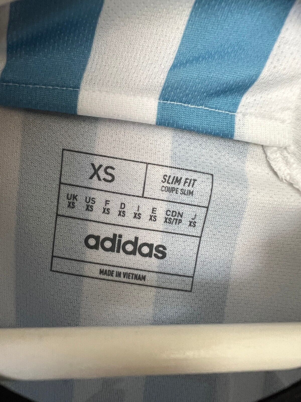 Messi Argentina Jersey 2022 Home Soccer Shirt HF2158 Adidas Mens Size XS