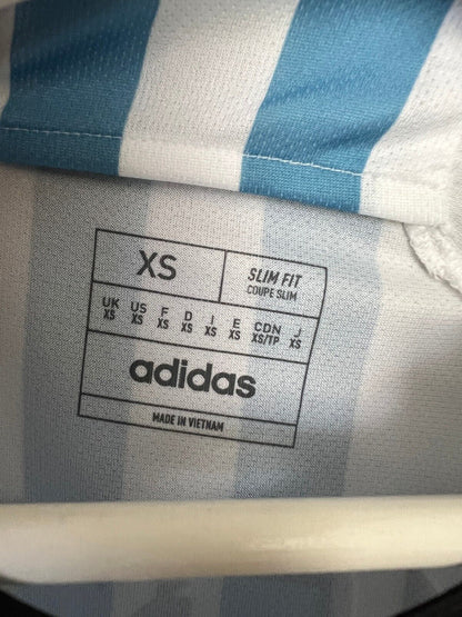 Messi Argentina Jersey 2022 Home Soccer Shirt HF2158 Adidas Mens Size XS