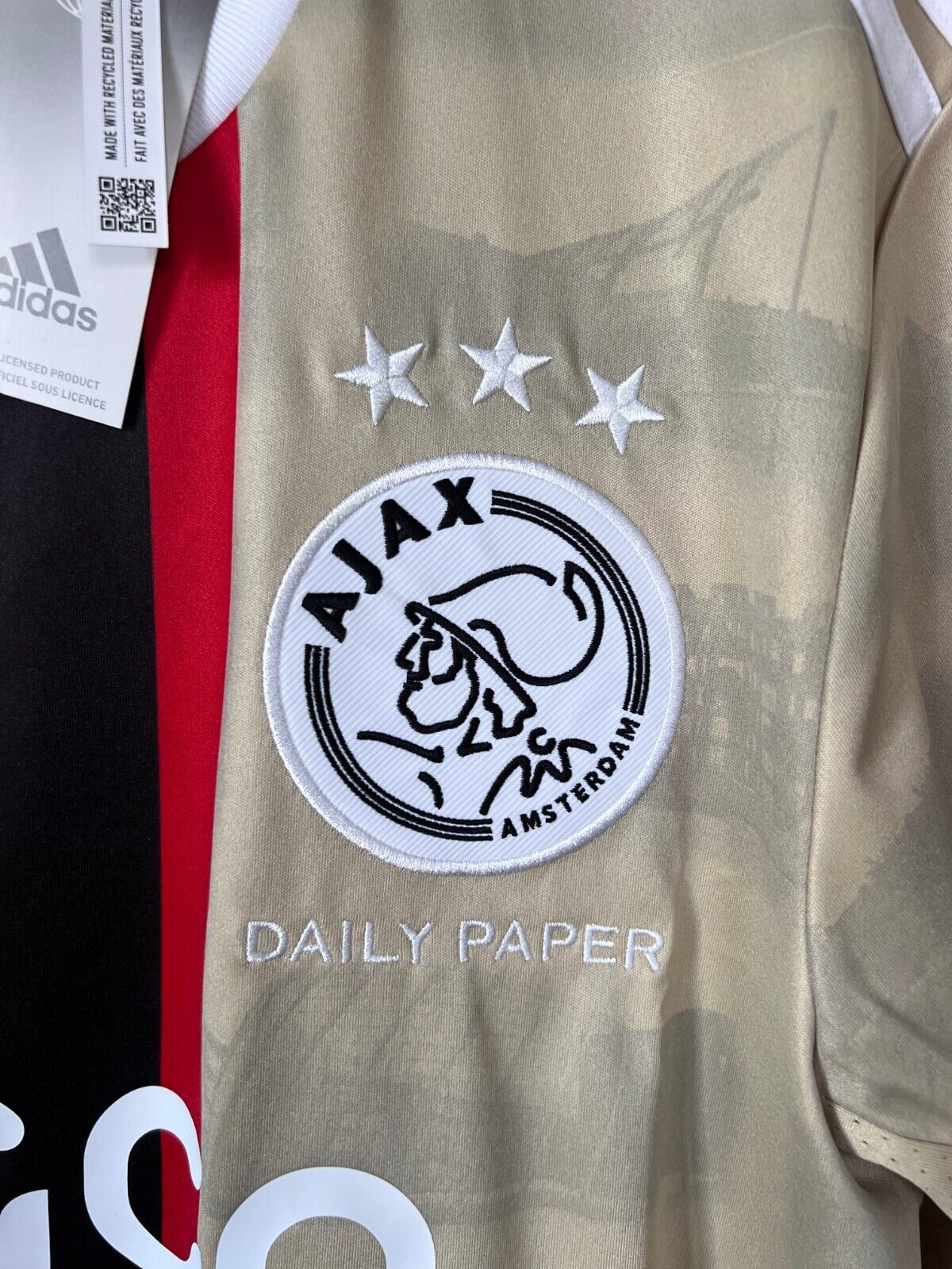 Ajax x Daily Paper 22/23 Third Jersey Soccer Shirt Adidas HG1393 Mens Size M