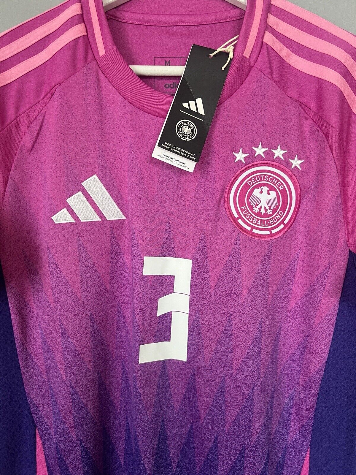 Germany Jersey Euro 2024 Away Soccer Football Shirt Adidas IP8158 Mens Size M