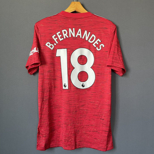 Fernandes Manchester United Jersey 2020/21 Home Medium Shirt Adidas GC7958