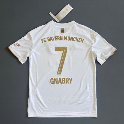 Gnabry Bayern Munich Jersey 22-23 Away Boys Soccer Shirt Size M HI3880 Adidas