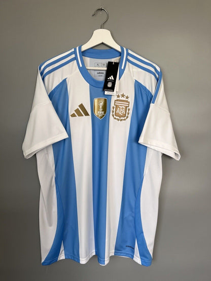 Argentina Jersey 2024 Home Soccer Shirt IP8409 Adidas Mens Size XL