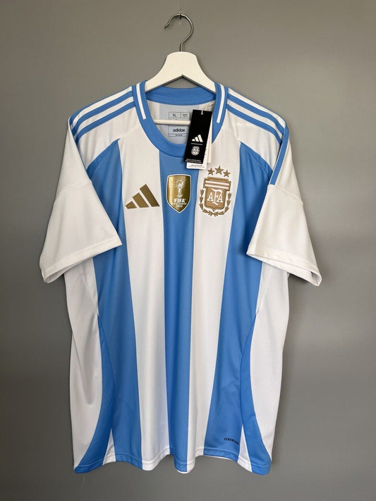 Argentina Jersey 2024 Home Soccer Shirt IP8409 Adidas Mens Size XL