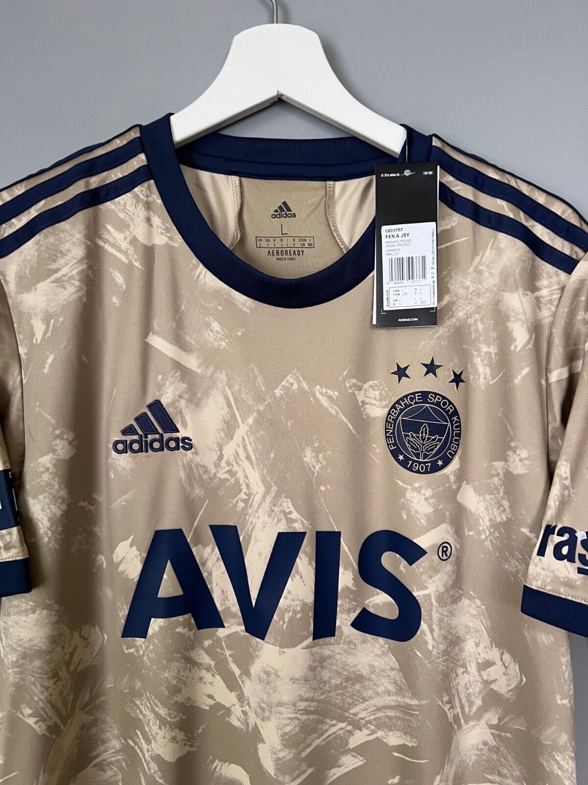 Fenerbahce Jersey 20/21 Away Soccer Football Shirt Adidas GD3757 Mens Size L