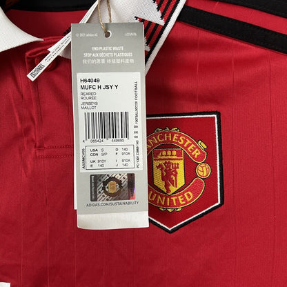 Manchester United 2022-23 Home Size S 9-10Y Boys Soccer Football Shirt Adidas